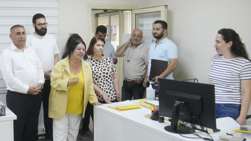 Hasibe Akkan, Belediye Birimlerini  Ziyaret Ediyor